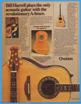 1977 Ovation Guitar Acoustic Bill Harrell Photo Kaman New Hartford Ct Print Ad. Fixed Price $10.99.