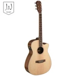 J.n Guitars Asyla Series Auditorium Cutaway Acoustic Electric Natural. Fixed Price $299.00.