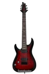 Schecter Omen ELITE-7 Left-handed Electric Guitar Black Cherry Burst. Fixed Price $699.00.