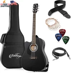 Ashthorpe Full-size Left-handed Dreadnought Cutaway Acoustic-electric Guitar Bun. Fixed Price $172.40.