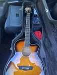 Washburn Grand Auditorium 6-STRING Acoustic-electric Guitar Sunburst With Case. Fixed Price $300.00.