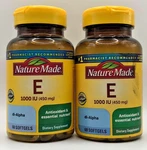2PK Nature Made Vitamin 1000 Iu (450 Mg) 60 Softgels Each Exp 1/29 New. Fixed Price $28.95.