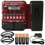 Zoom B1X Four Bass Multi-effects Processor Pedal With Cable Accessory Kit. Fixed Price $131.99.