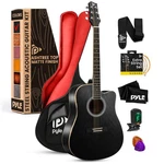Pyle Steel String Acoustic Guitar Kit, 41" Full Size - Black Matte. Fixed Price $156.49.