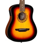 Luna Saf Tribal Mini Dreadnought A/e Guitar, Spruce Top, Tobacco Sunburst Satin. Fixed Price $206.31.