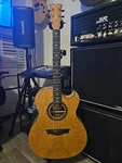 Dean Exqa Gn Exhibition Quilt Ash Thin-body Cutaway With Apex Electronics. Fixed Price $700.00.