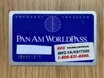 Vintage Pan Am Airlines Worldpass Frequent Traveler Card. Fixed Price $14.95.