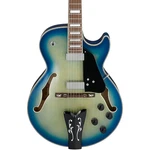 Ibanez GB10EM George Benson Hollowbody Electric Guitar Jet Blue Burst. Fixed Price $799.99.