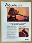 1990 Takamine LTD-90 Guitar Vintage Print Ad. Fixed Price $9.99.
