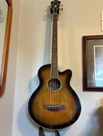 Ibanez AEB10E Acoustic-electric Bass Dark Violin Sunburst With Soft Case. Fixed Price $389.00.