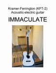 Immaculate Kramer-ferrington Acoustic-electric Guitar (model KFT-2, White, 1987). Fixed Price $1300.00.