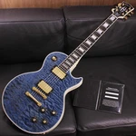 Gibson Cs 1968 Les Paul Custom 5A Quilt Maple Top Gloss Cobalt Trans Blue 502578. Fixed Price $8164.43.