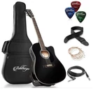 Ashthorpe Full-size Cutaway Thinline Acoustic-electric Guitar Package Premium. Fixed Price $99.88.