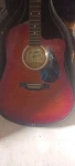 Montana EM105C-CS 6-STRING Dreadnought Acoustic Guitar Red W/ Hard Case. Fixed Price $4000.00.