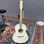 Ibanez AAM370M2EAIB Acoustic Electric Guitar Transparent Antique White Blue. Fixed Price $799.99.