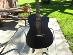 Cort Core Solid Spruce Acoustic-electric Guitar Open Pore Trans Black. Fixed Price $235.00.