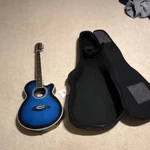 Ibanez Acoustic-electric Guitar Blue 6-STRING Right-handed With Gig Bag. Fixed Price $349.00.