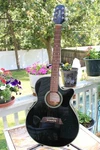 Takamine EG-561C Black Acoustic Electric Guitar. Fixed Price $340.00.