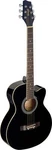 Stagg Electro Acoustic Guitar Auditorium Cut Away Linden Black. Fixed Price $290.00.