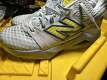 New Balance Coco CG2 Tennis Shoe Us Womens Size 9.5 Blue Yellow Mid Top Gauff. Fixed Price $60.00.