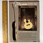Takamine Ltd '89 Guitar Artists Choice Kaman Original Magazine Print Ad. Fixed Price $6.99.