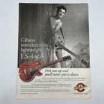Gibson Lightweight ES-446S Guitar 1999 Vtg Print Ad 8"X10.75" Woman Shower. Fixed Price $8.99.