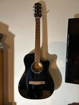 Fender Cc 60 Sce Concert Cutaway / Gloss Black Gig Bag. Fixed Price $225.00.