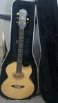 Blonde Epiphone PR-7E Electric Acoustic Guitar Birdseye Top W/hard-shell Case. Fixed Price $379.99.