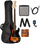 Fender Squier Affinity Precision Bass Pj 3-COLOR Sunburst W/ Amplifier. Fixed Price $499.99.