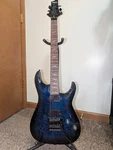 Schecter Omen ELITE-6 Fr Electric Guitar See-thru Blue Burst. Fixed Price $459.00.