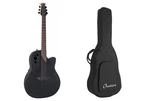 Ovation Elite Tx Deep Acoustic-electric Guitar Black + Gig Bag. Fixed Price $899.00.