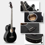 Music Keeps You Warm Acoustic-electric Bass Guitar +soft Case/gig Bag +strap!. Fixed Price $198.69.