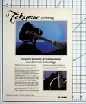 Vintage Takamine EF-381C 12-STRING Acoustic Electric Guitar Magazine Ad Kaman. Fixed Price $18.05.