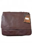 Paul & Taylor Classic Brown Leather Messenger Bag. Fixed Price $132.30.