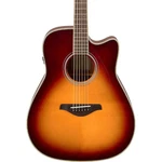 Yamaha Fgc-ta Dreadnought Cutaway Transacoustic Guitar Brown Sunburst. Fixed Price $879.99.