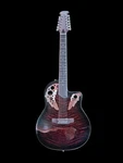 New 12 String Acoustic/electric Guitar With Flamed Top-great Playing. Fixed Price $213.75.