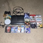 Sony Playstation PS3 Ntsc-u/c Console Bundle W/ Controller, Power Cable, Games. Fixed Price $200.00.