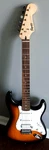 Fender Squier Sunburst Bullet Electric Guitar & Wolf Pak Carry Bag Ex Cond. Fixed Price $209.99.