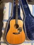 Clean! 1975 Martin D-28 Dreadnought Acoustic Guitar Natural + Ohsc. Fixed Price $2300.00.