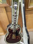 Washburn 35S Semi-hollow Red Electric Guitar Maple/rosewood 6-STRING W/ Case. Fixed Price $400.00.