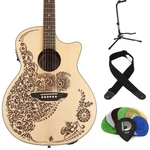 Luna Henna Oasis, Select Spruce Acoustic-electric Guitar Essentials Bundle. Fixed Price $419.00.