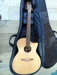 Eastman AC-GA1CE Solid Sitka Spruce / Sapele Grand Auditorium Cutaway Acoustic. Fixed Price $999.00.