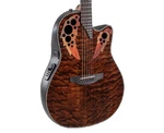Ovation Celebrity Elite Plus CE44P-TGE A/e Guitar Dark Tiger Eye Open Box. Fixed Price $499.99.