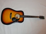 William Michael Morgan Signed Sunburst Acoustic Guitar Country Superstar. Fixed Price $239.99.