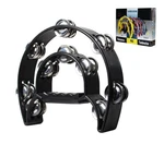 Ymc TAM20-BLACK Double Row Tambourine Metal Jingles Hand Held Percussion Er.... Fixed Price $17.04.