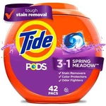 Tide Pods Liquid Laundry Detergent Packs, Spring Meadow Scent, 42 Count. Fixed Price $21.99.