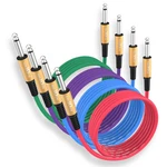 Guitar Cable 15 Ft 4 Color Pack, Stage Electric Instrument Bass Amp Cord. Fixed Price $46.34.