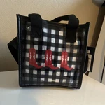 Checkered Shoulder Bag Cowboy Boots Design Kids Adjustable Strap. Fixed Price $15.00.