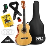 Pyle 36'' 6-STRING Classical Guitar W/ Digital Tuner & Accessory Kit. Fixed Price $69.99.