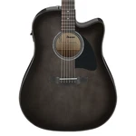 Used Ibanez AAD77CE A/e Guitar - Transparent Black Sunburst High Gloss. Fixed Price $419.99.